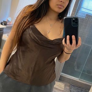 ZARA Satin Blouse NWOT